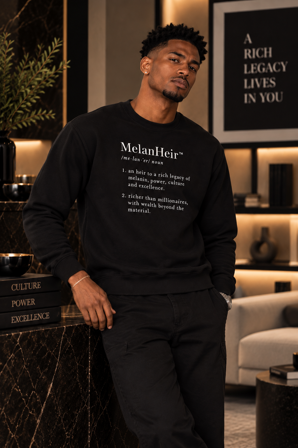 MelanHeir™ Crewneck